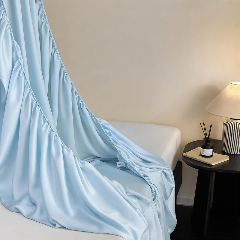 WEICH Luxury ICE Silk Bedsheet Set | Smooth Cooling | Glacier Blue