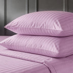 1200TC | Silky | Embossed Micro Satin | Bedsheet Set | Light Purple