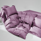 WEICH 1000TC Bedsheet Set | With Quilt Cover | 100% Combed Cotton | Soft Touch | Dusty Rose