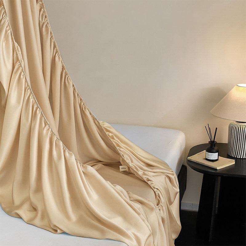 WEICH Luxury ICE Silk Bedsheet Set | Smooth Cooling | Brown