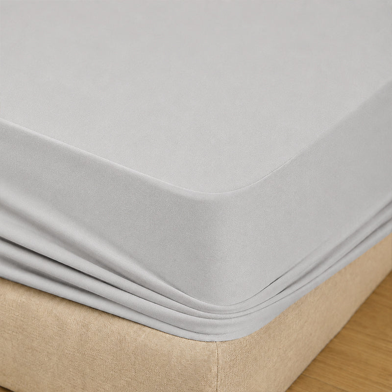 WEICH | 100% Waterproof | Bedsheet Mattress Protector &amp; Pillow Protector | Breathable Waterproof Mattress Cover | Grey