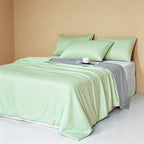 Weich 100% Nylon Fabric | Filled With Whole Feather Silk Cotton | Green