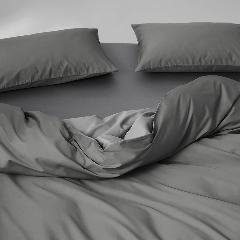 WEICH 980TC Bedding Set | Double-Sided | Quilt Cover | 100% Cotton | Mist Blue