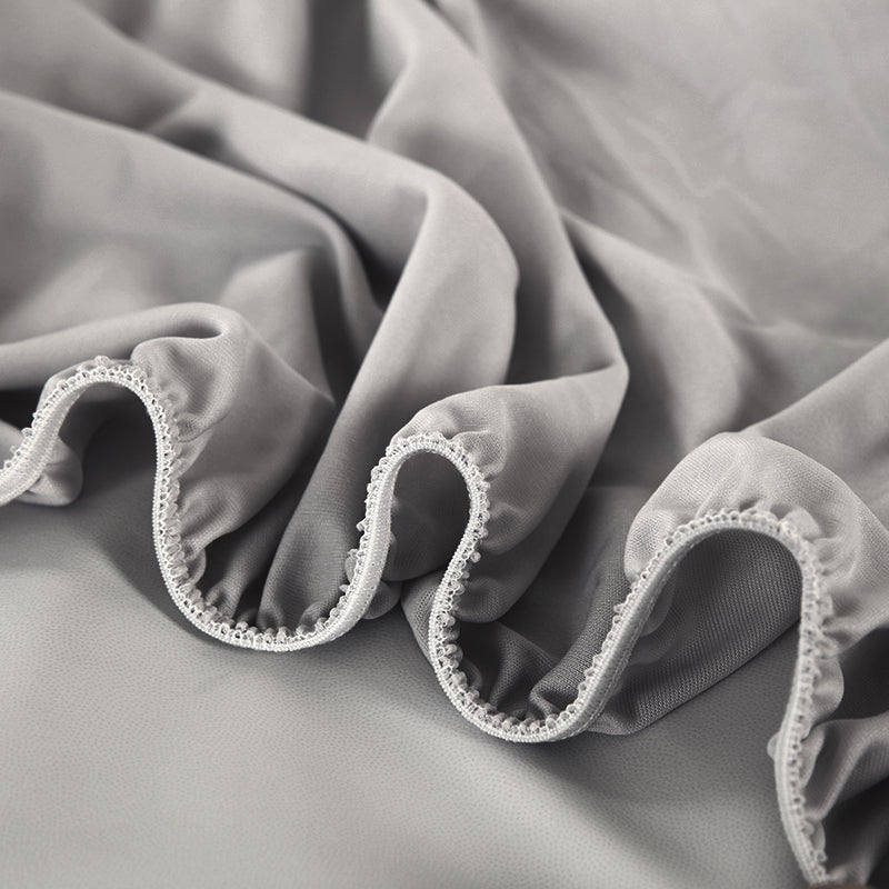WEICH Fitted Sheet Waterproof | Water Proof Urine Barrier | Breathable Mattress Cover | Dark Gray
