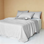 Weich 100% Nylon Fabric | Filled With Whole Feather Silk Cotton | Light Grey