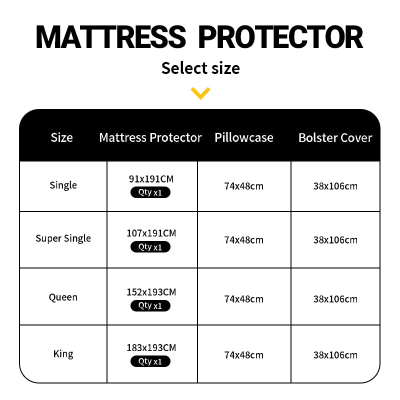 WEICH Mattress Protector Cotton Elastic Band Mattress Topper Single/Super Single/Queen/King Size