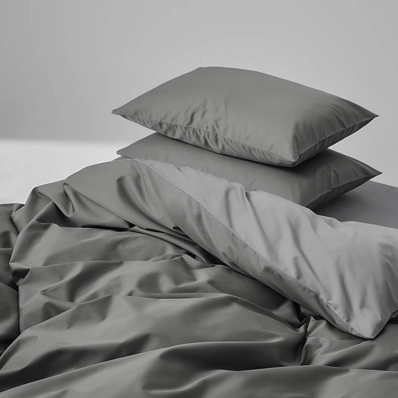 WEICH 980TC Bedding Set | Double-Sided | Quilt Cover | 100% Cotton | Mist Blue