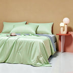 Weich 100% Nylon Fabric | Filled With Whole Feather Silk Cotton | Green