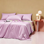 Weich 100% Nylon Fabric | Filled With Whole Feather Silk Cotton | Lilac Mist
