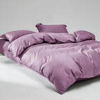 WEICH 1000TC Bedsheet Set | With Quilt Cover | 100% Combed Cotton | Soft Touch | Dusty Rose