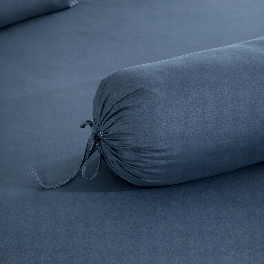 WEICH 890TC | Fitted Bedsheet Set | 100% Combed Cotton | Dark Blue