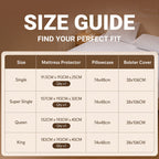 WEICH Waterproof Mattress Protector | Quilted Cooling Breathable Fitted Cover | Single SuperSingle Queen King | White
