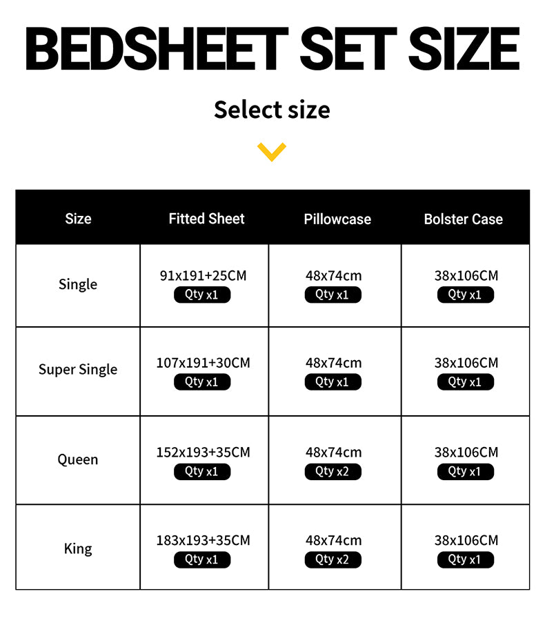WEICH Fitted Bedsheet Set| Plaid Pattern | 100% Cotton | Checkered Blue