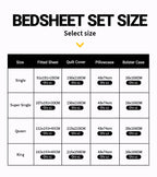 WEICH 980TC Bedding Set | Double-Sided | Quilt Cover | 100% Cotton | Moss Ash
