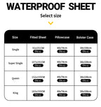 WEICH Fitted Sheet Waterproof | Water Proof Urine Barrier | Breathable Mattress Cover | White